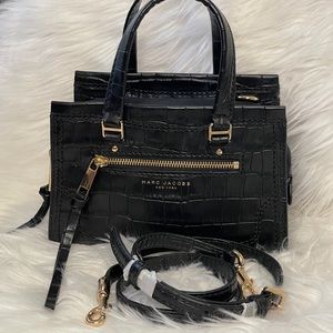 Marc Jacobs Mini Cruiser in Black Croco/Suede